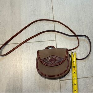 Timberland Mini Brown Leather Crossbody Bag